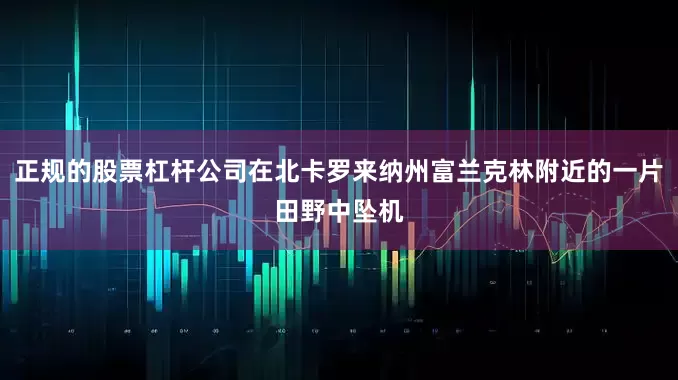 正规的股票杠杆公司在北卡罗来纳州富兰克林附近的一片田野中坠机